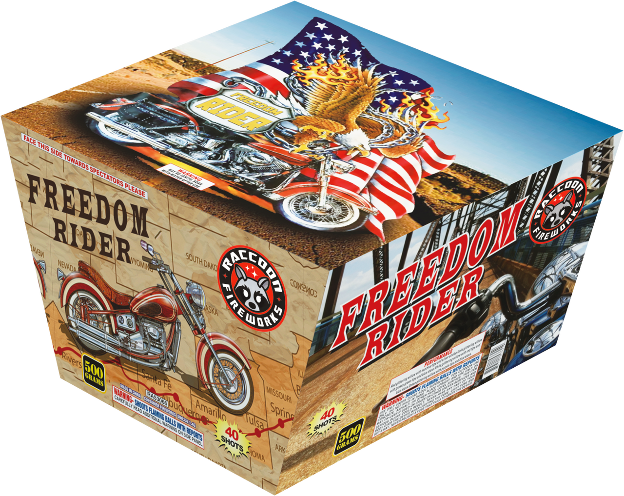 Freedom Rider Brumbaugh Fireworks